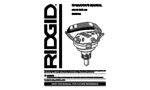 RIDGID R350PNA User Manual