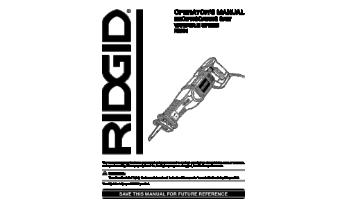 RIDGID R3001 User Manual