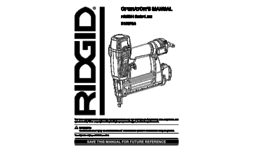 RIDGID Plumbing Product R150FSA User Manual