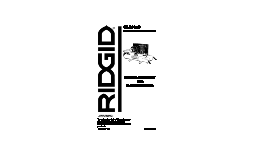 RIDGID OL90150 User Manual