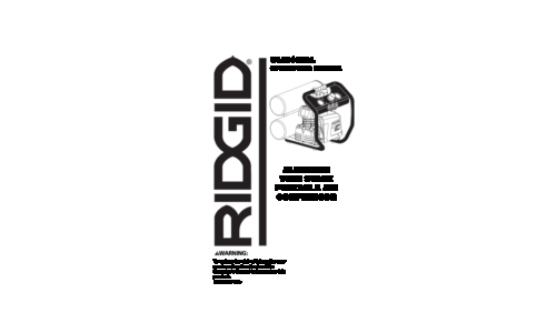 RIDGID OL50135AL User Manual