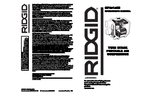 RIDGID OF45150B User Manual