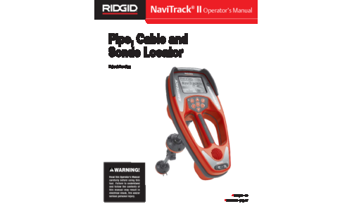 RIDGID Metal Detector User Manual