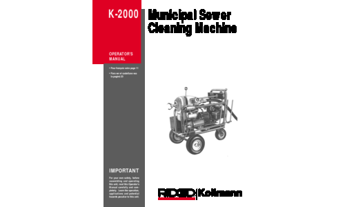 RIDGID K-2000 User Manual