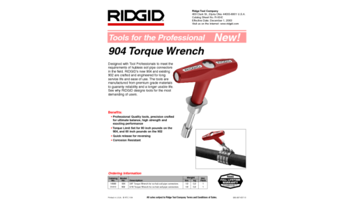 RIDGID Impact Driver 902 User Manual