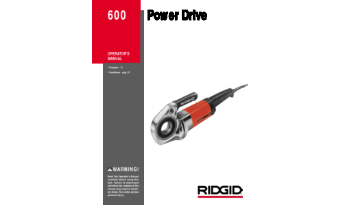 RIDGID Impact Driver 600 User Manual