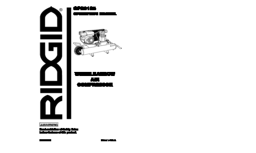 RIDGID GP90135 User Manual