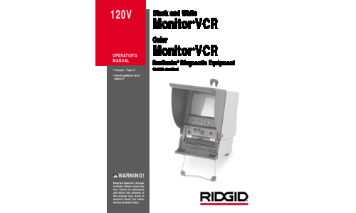 RIDGID Flat Panel Television 120V User Manual