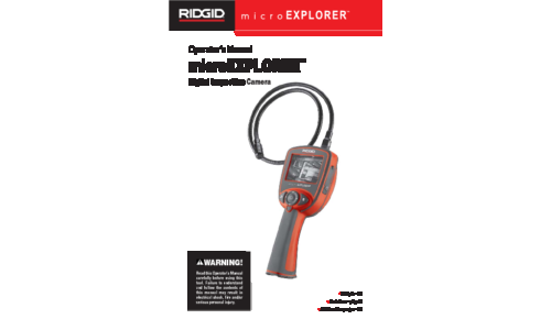 RIDGID Digital Inspection Camera MicroEXPLORER User Manual