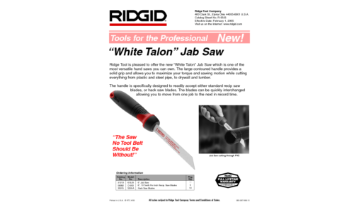 RIDGID D-993 User Manual