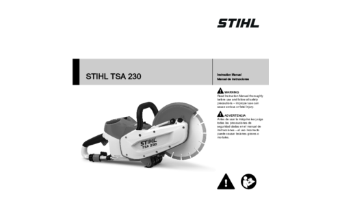 Stihl TSA 230 Saw User Manual