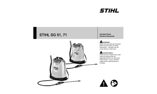 Stihl SG 51, 71 User Manual