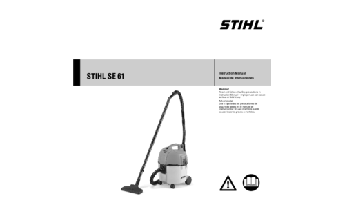 Stihl SE 61 User Manual