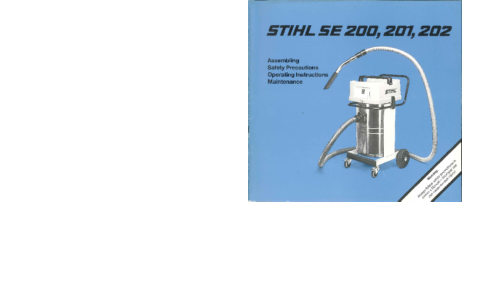 Stihl SE 200, 201, 202 User Manual