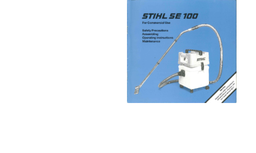 Stihl SE 100 User Manual