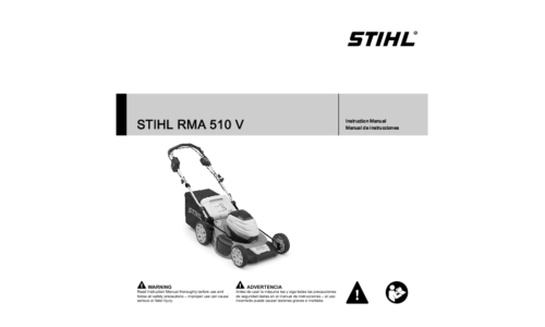 Stihl RMA 510V Mower User Manual