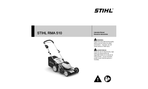 Stihl RMA 510 Mower User Manual