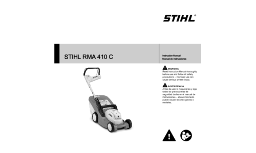 Stihl RMA 410C Mower User Manual