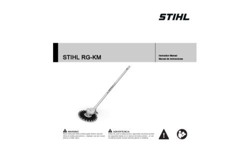 Stihl RG-KM Brush Cutter Attcahment User Manual