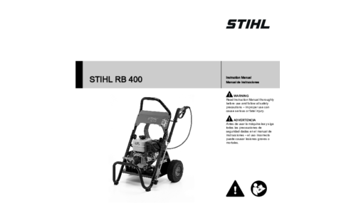 Stihl RB 400 Pressure Washer User Manual