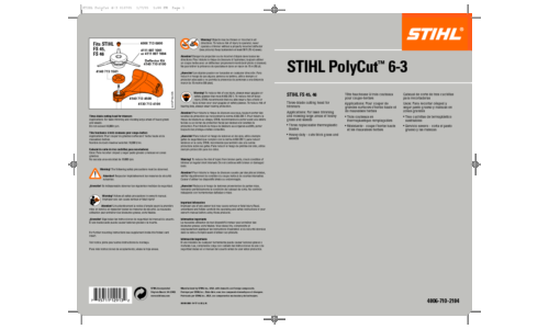 Stihl PolyCut 6-3 User Manual