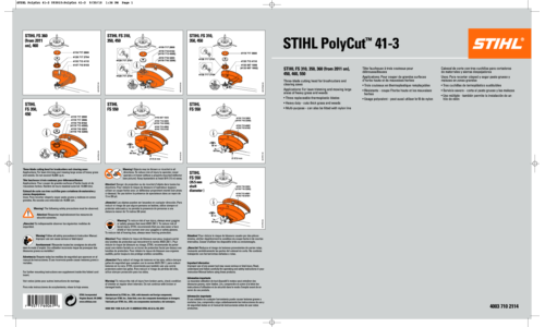 Stihl PolyCut 41-3 User Manual