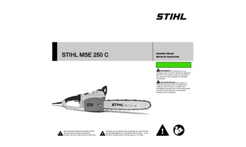 Stihl MSE 250C Chainsaw User Manual