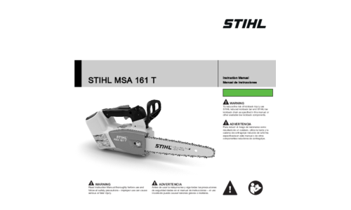 Stihl MSA 161T Chainsaw User Manual