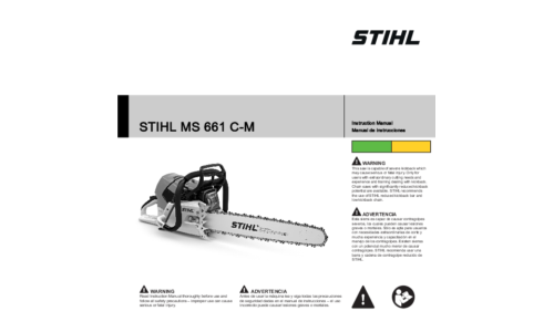 Stihl MS 661C-M Chainsaw User Manual