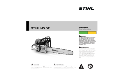 Stihl MS 661 Chainsaw User Manual