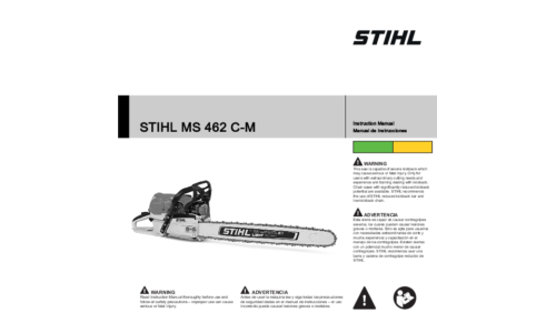 Stihl MS 462C-M Chainsaw User Manual