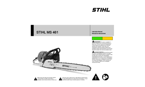 Stihl MS 461 Chainsaw User Manual