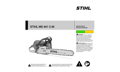 Stihl MS 441C-M Chainsaw User Manual