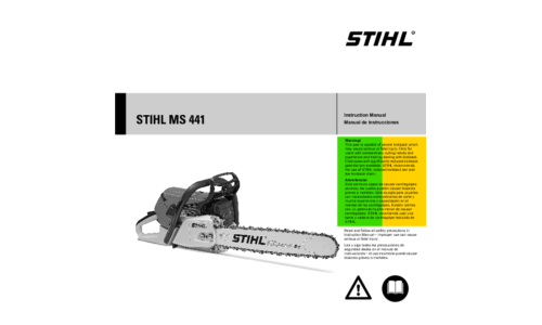 Stihl MS 441 Chainsaw User Manual