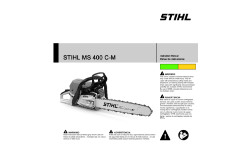 Stihl MS 400C-M Chainsaw User Manual