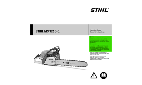 Stihl MS 362C-Q Chainsaw User Manual