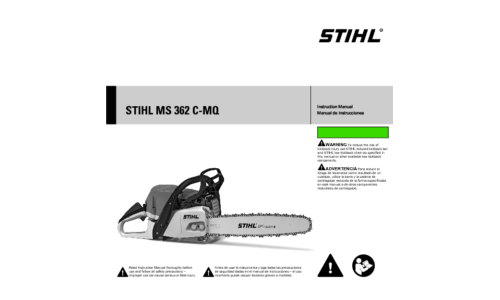 Stihl MS 362C-MQ Chainsaw User Manual