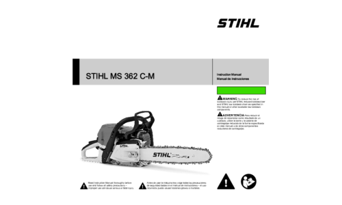 Stihl MS 362C-M Chainsaw User Manual