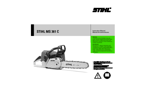 Stihl MS 361C Chainsaw User Manual