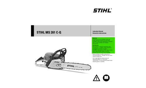 Stihl MS 261C-Q Chainsaw User Manual