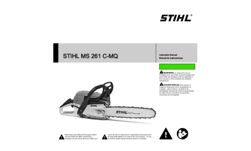 Stihl MS 261C-MQ Chainsaw User Manual