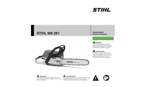 Stihl MS 261 Chainsaw User Manual