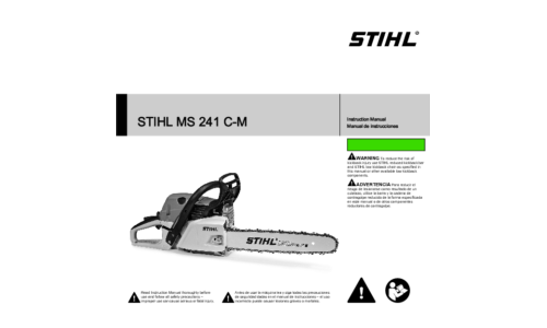 Stihl MS 241C-M Chainsaw User Manual