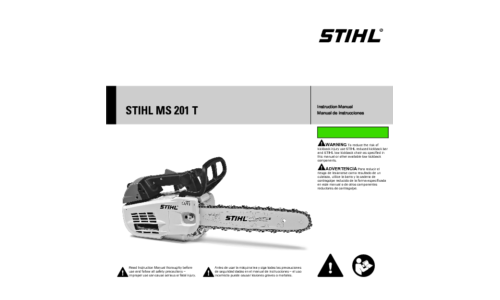 Stihl MS 201T Chainsaw User Manual