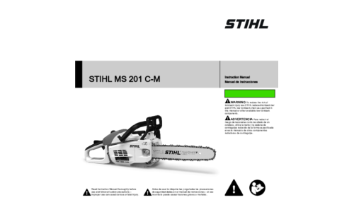 Stihl MS 201 C-M Chainsaw User Manual