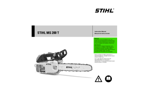 Stihl MS 200T Chainsaw User Manual