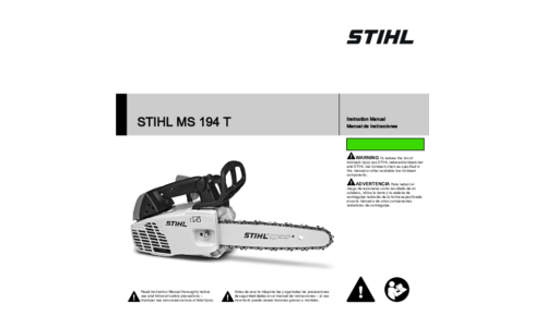 Stihl MS 194T Chainsaw User Manual