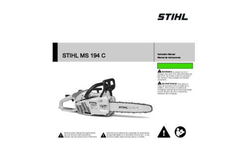 Stihl MS 194C Chainsaw User Manual