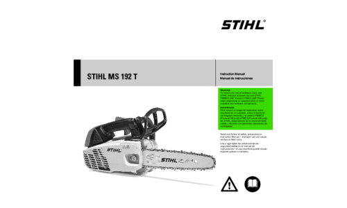 Stihl MS 192T Chainsaw User Manual