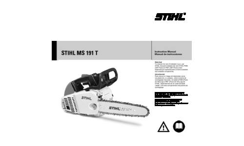 Stihl MS 191T Chainsaw User Manual